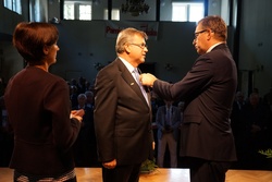 Uroczystość wręczenia Krzyży Wolności i Solidarności w Jastrzębiu-Zdroju.