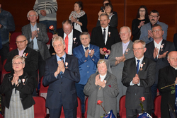 Ceremonia wręczenia Krzyża Wolności i Solidarności w Bielsku-Białej.