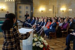 Uroczystość wręczenia Krzyży Wolności i Solidarności w Katowicach.