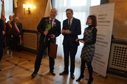 Uroczystość wręczenia Krzyży Wolności i Solidarności w Katowicach.