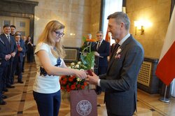 Uroczystość wręczenia Krzyży Wolności i Solidarności w Katowicach.