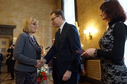 Uroczystość wręczenia Krzyży Wolności i Solidarności w Katowicach.