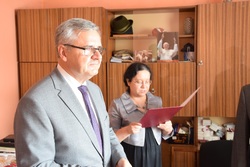 Wręczenie Krzyża Wolności i Solidarności Henrykowi Dworaczykowi.