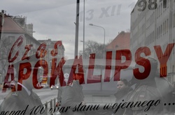 Happening upamiętniający 33. rocznicę wprowadzenia stanu wojennego