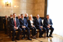 Uroczystość wręczenia Krzyży Wolności i Solidarności w Katowicach.