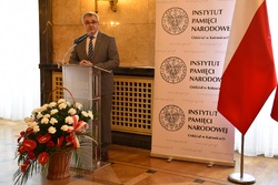 Uroczystość wręczenia Krzyży Wolności i Solidarności w Katowicach.