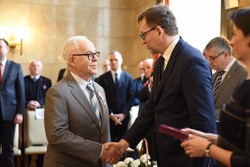 Uroczystość wręczenia Krzyży Wolności i Solidarności w Katowicach.