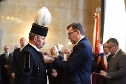 Uroczystość wręczenia Krzyży Wolności i Solidarności w Katowicach.