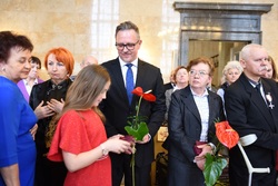 Uroczystość wręczenia Krzyży Wolności i Solidarności w Katowicach.