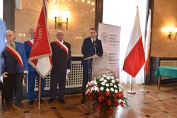 Uroczystość wręczenia Krzyży Wolności i Solidarności w Katowicach.