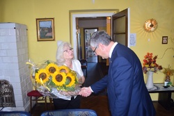 Wręczenie Krzyża Wolności i Solidarności Januszowi Malczewskiemu w Sosnowcu 23 czerwca 2020 r.