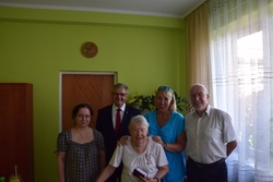 Wręczenia Krzyża Wolności i Solidarności Barbarze Hołdzie w Chorzowie, 30 czerwca