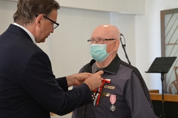 24.08.2020, Kraków. Uroczystość wręczenia Krzyży Wolności i Solidarności. Fot. Janusz Ślęzak (IPN)