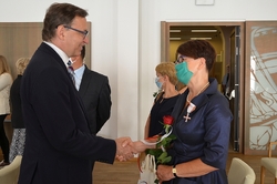 24.08.2020, Kraków. Uroczystość wręczenia Krzyży Wolności i Solidarności. Fot. Janusz Ślęzak (IPN)