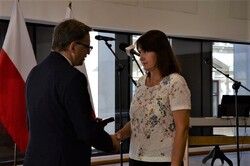 Działaczom opozycji wręczono w Krakowie Krzyże Wolności i Solidarności - fot. Żaneta Wierzgacz