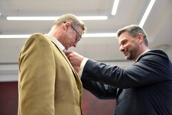 Uroczystość wręczenia Krzyży Wolności i Solidarności. Fot. Żaneta Wierzgacz (IPN)