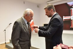 Uroczystość wręczenia Krzyży Wolności i Solidarności. Fot. Żaneta Wierzgacz (IPN)