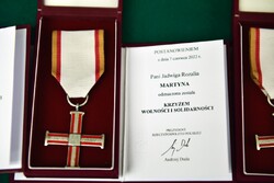 W Krakowie wręczono Krzyże Wolności i Solidarności. Fot. Żaneta Wierzgacz (IPN)