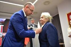 W Krakowie wręczono Krzyże Wolności i Solidarności. Fot. Żaneta Wierzgacz (IPN)
