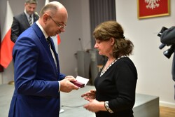W Krakowie wręczono Krzyże Wolności i Solidarności. Fot. Żaneta Wierzgacz (IPN)