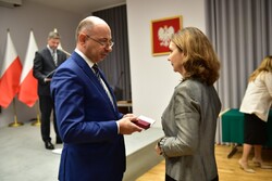 W Krakowie wręczono Krzyże Wolności i Solidarności. Fot. Żaneta Wierzgacz (IPN)