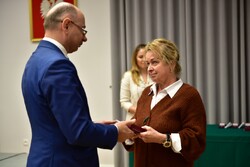 W Krakowie wręczono Krzyże Wolności i Solidarności. Fot. Żaneta Wierzgacz (IPN)