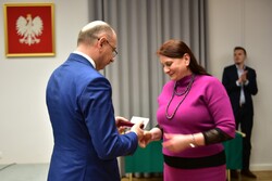 W Krakowie wręczono Krzyże Wolności i Solidarności. Fot. Żaneta Wierzgacz (IPN)