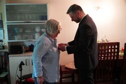 Dawni działacze „Solidarności” odebrali Krzyże Wolności i Solidarności. Fot. Żaneta Wierzgacz (IPN)