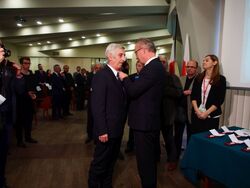 Krzyż Wolności i Solidarności odbiera Ryszard Iwański