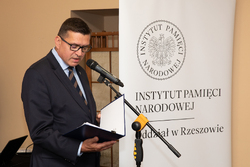 Dr hab. Dariusz Iwaneczko na uroczystości wręczenia Krzyży Wolności i Solidarności działaczom opozycji antykomunistycznej – Rzeszów, 11 października 2024. Fot. Igor Witowicz (IPN)
