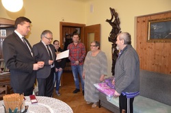 Wręczenie Krzyża Wolności i Solidarności działaczowi opozycji antykomunistycznej Tadeuszowi Janowi Bednarczykowi. Fot. K. Gajda-Bator.