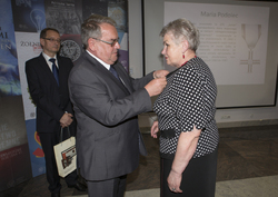 Maria Podolec i Jan Baster wiceprezes IPN.