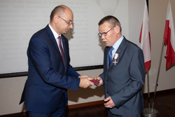 Uroczystość wręczenia Krzyży Wolności i Solidarności w Rzeszowie.