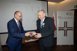 Uroczystość wręczenia Krzyży Wolności i Solidarności w Rzeszowie.