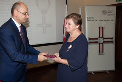 Uroczystość wręczenia Krzyży Wolności i Solidarności w Rzeszowie.