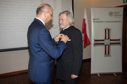 Uroczystość wręczenia Krzyży Wolności i Solidarności w Rzeszowie.