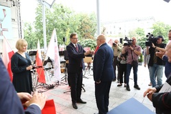 Obchody 40. rocznicy powstania NSZZ „Solidarność“ i uroczystość wręczenia Krzyży Wolności i Solidarności działaczom opozycji antykomunistycznej. Fot. Igor Witowicz