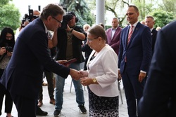 Obchody 40. rocznicy powstania NSZZ „Solidarność“ i uroczystość wręczenia Krzyży Wolności i Solidarności działaczom opozycji antykomunistycznej. Fot. Igor Witowicz