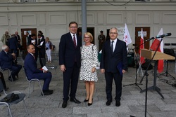Obchody 40. rocznicy powstania NSZZ „Solidarność“ i uroczystość wręczenia Krzyży Wolności i Solidarności działaczom opozycji antykomunistycznej. Fot. Igor Witowicz