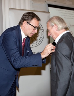 Uroczystość wręczenia Krzyży Wolności i Solidarności działaczom opozycji antykomunistycznej. Fot. Igor Witowicz.