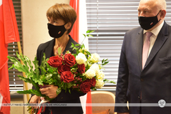 Wręczenie Krzyża Wolności i Solidarności Jolancie Grzelczyk, Jolanta i Krzysztof Grzelczykowie