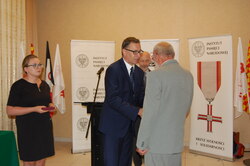 Krzyż Wolności i Solidarności odbiera Zbigniew Korczowski
