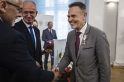 Uroczystość wręczenia Krzyży Wolności i Solidarności działaczom opozycji niepodległościowej z lat 1956–1989 – Wrocław, 8 września 2023, fot. Agata Ligęcka IPN Wrocław