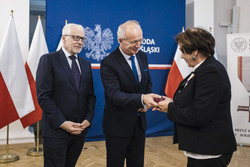 Uroczystość wręczenia Krzyży Wolności i Solidarności działaczom opozycji niepodległościowej z lat 1956–1989 – Wrocław, 8 września 2023, fot. Agata Ligęcka IPN Wrocław