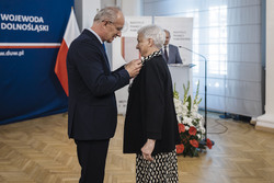 Uroczystość wręczenia Krzyży Wolności i Solidarności działaczom opozycji niepodległościowej z lat 1956–1989 – Wrocław, 8 września 2023, fot. Agata Ligęcka IPN Wrocław