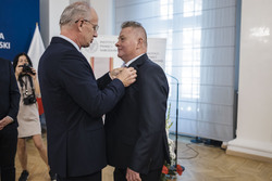 Uroczystość wręczenia Krzyży Wolności i Solidarności działaczom opozycji niepodległościowej z lat 1956–1989 – Wrocław, 8 września 2023, fot. Agata Ligęcka IPN Wrocław