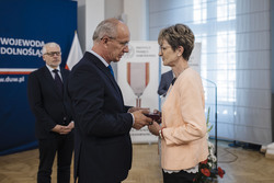 Uroczystość wręczenia Krzyży Wolności i Solidarności działaczom opozycji niepodległościowej z lat 1956–1989 – Wrocław, 8 września 2023, fot. Agata Ligęcka IPN Wrocław