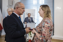 Uroczystość wręczenia Krzyży Wolności i Solidarności działaczom opozycji niepodległościowej z lat 1956–1989 – Wrocław, 8 września 2023, fot. Agata Ligęcka IPN Wrocław