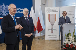 Uroczystość wręczenia Krzyży Wolności i Solidarności działaczom opozycji niepodległościowej z lat 1956–1989 – Wrocław, 8 września 2023, fot. Agata Ligęcka IPN Wrocław