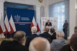 Uroczystość wręczenia Krzyży Wolności i Solidarności działaczom opozycji niepodległościowej z lat 1956–1989 – Wrocław, 8 września 2023, fot. Agata Ligęcka IPN Wrocław